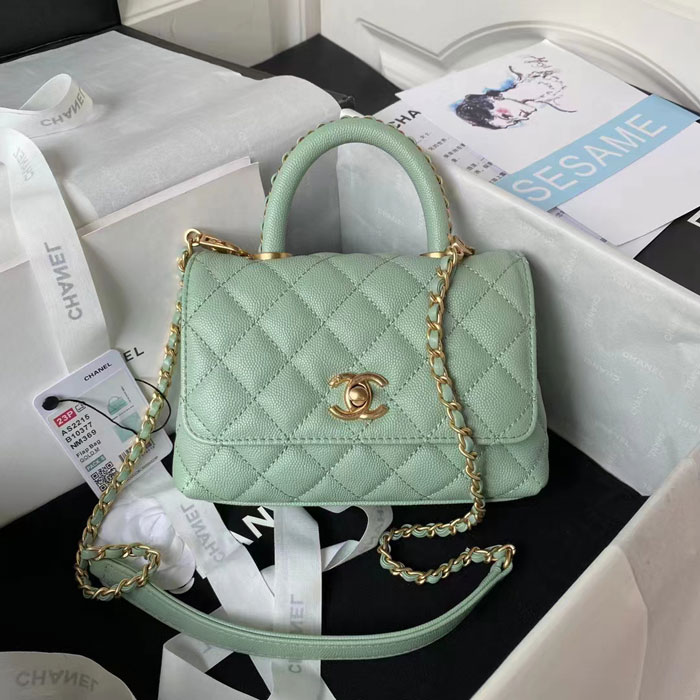 2023 Chanel MINI FLAP BAG WITH TOP HANDLE