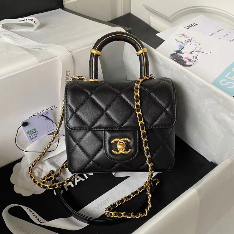 2023 Chanel MINI FLAP BAG WITH TOP HANDLE