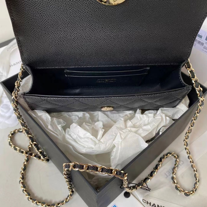 2023 Chanel MINI FLAP BAG WITH TOP HANDLE