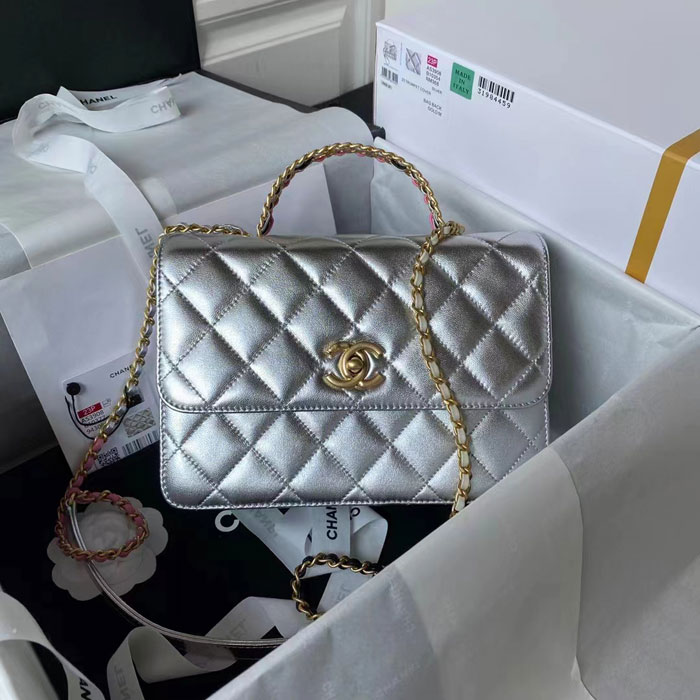 2023 Chanel SMALL FLAP BAG WITH TOP HANDLE