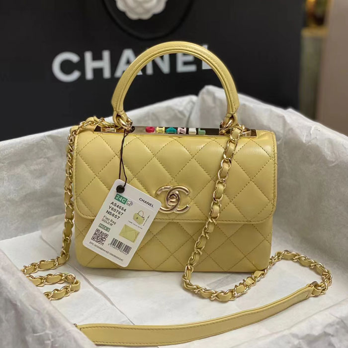 2024 CHANEL FLAP BAG WITH TOP HANDLE