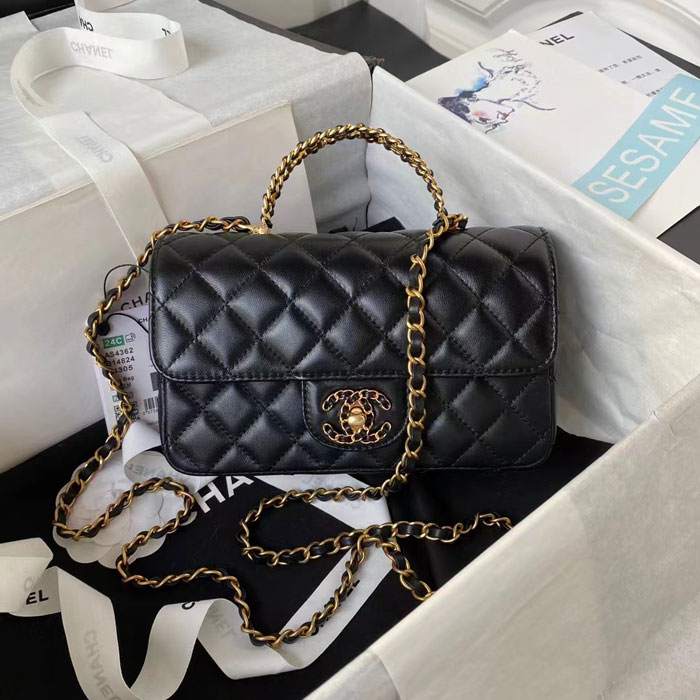 2024 Chanel FLAP BAG WITH TOP HANDLE