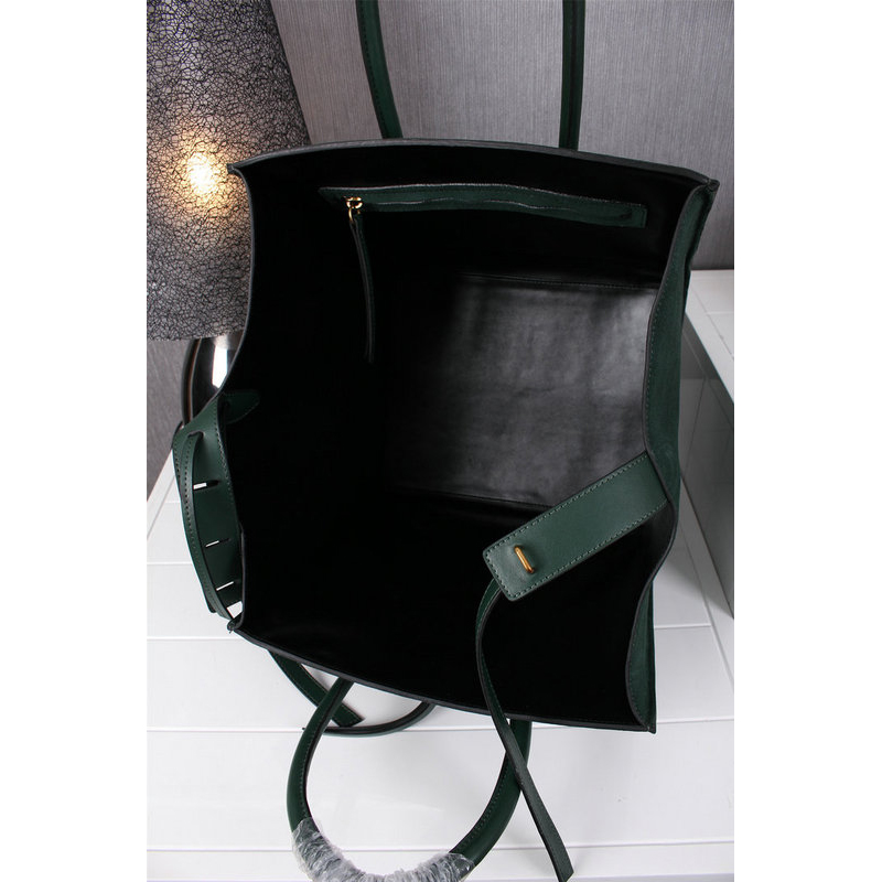 Celine Luggage Phantom Bag Original Nubuck Leather 99013 Green