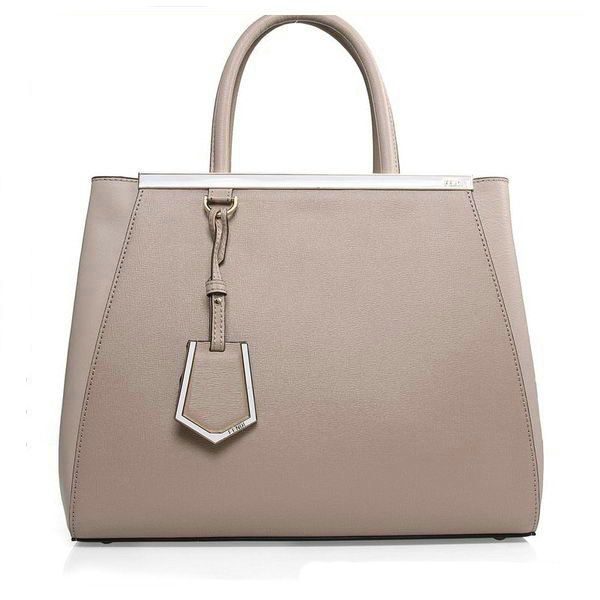 Fendi 2Jours Medium Tote Bag Original Leather 2552M Grey