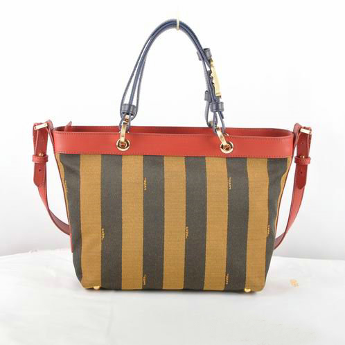 Fendi Pequin Small Shoulder Bag 8BN241 Red