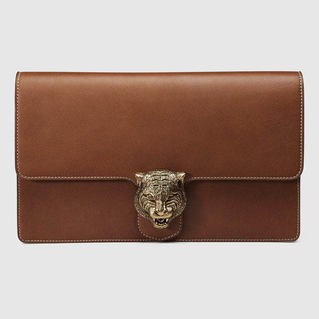Gucci Animalier leather clutch 415120 CWJ0T 2535