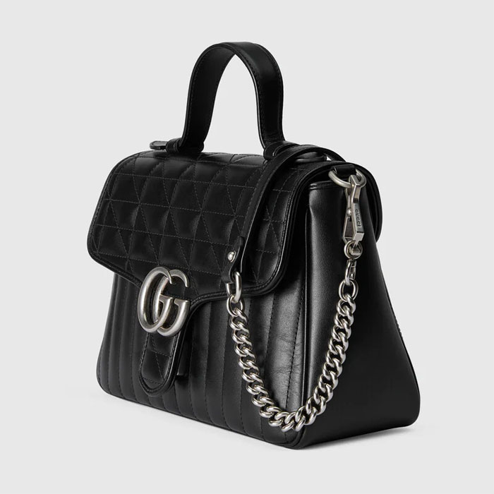 Gucci GG Marmont small top handle bag 498110 UM8AN 1000