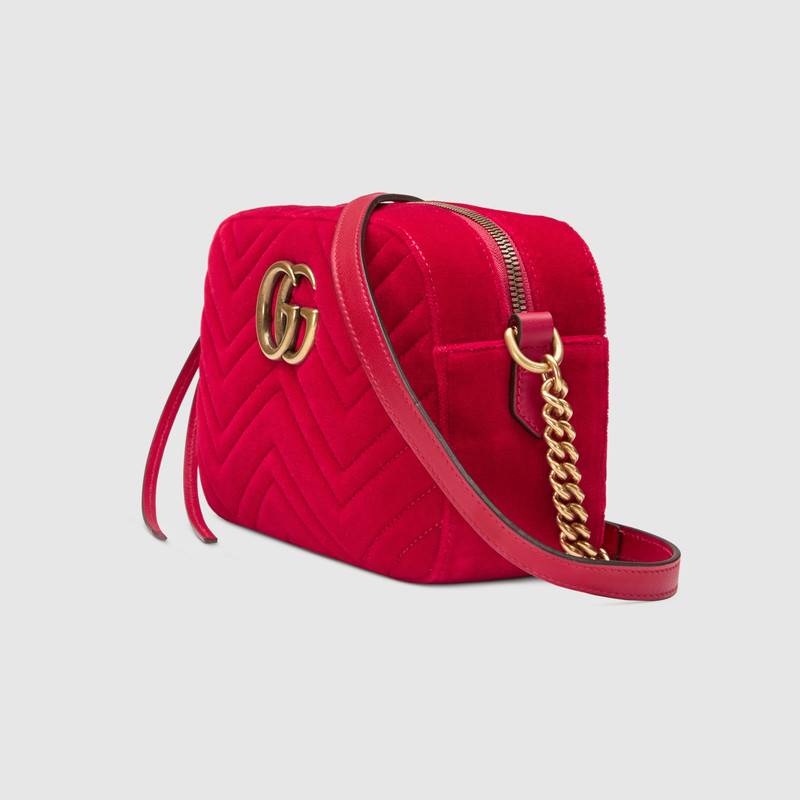 Gucci GG Marmont velvet small shoulder bag 447632 9QIBT 6433