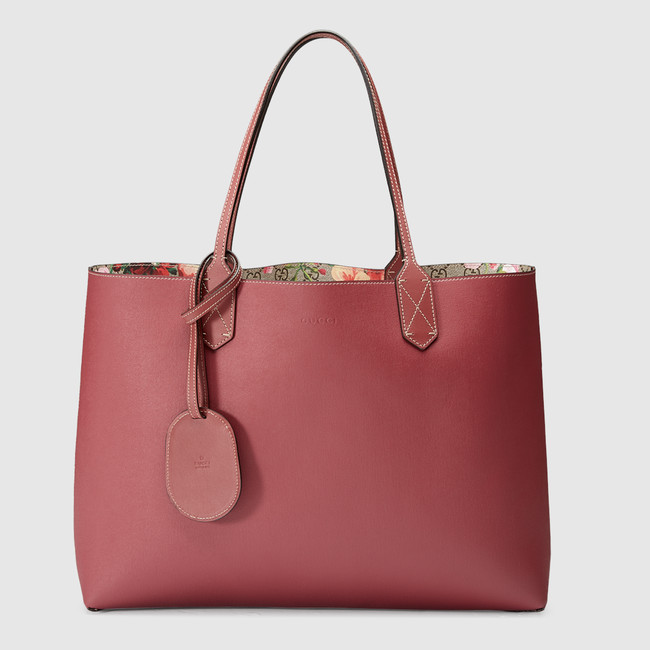 Gucci Reversible GG Blooms leather tote 368568 CU710 8693