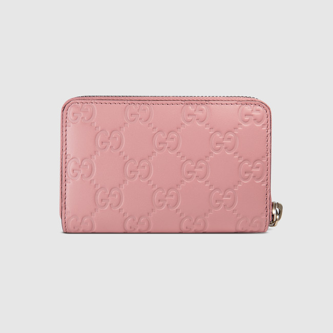 Gucci Signature zip around card case 255452 CWC1N 5808