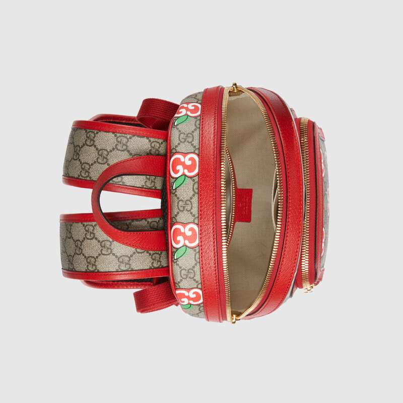 Gucci Small backpack with GG Apple print 601296 2EVCG 8604