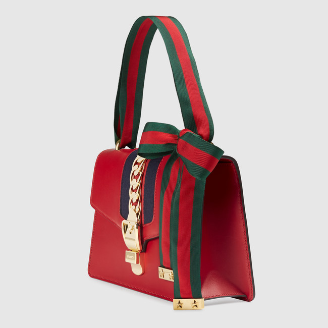 Gucci Sylvie leather shoulder bag 421882 CVLEG 8604