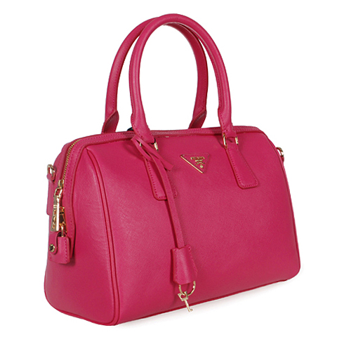 PRADA Saffiano Leather 30cm Two Handle Bag 1845 in Rose
