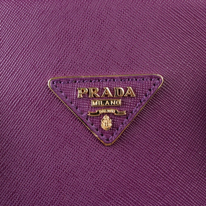 PRADA Saffiano Leather Tote Bag BN2609 in purple