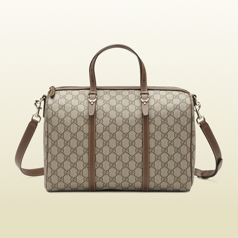 gucci nice GG supreme canvas boston bag