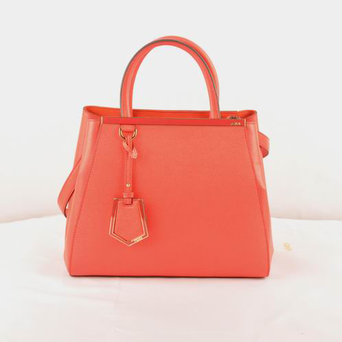 Fendi Fall Winter 2012 2Jours Saffiiano Leather Tote Bag 8BH250S Red