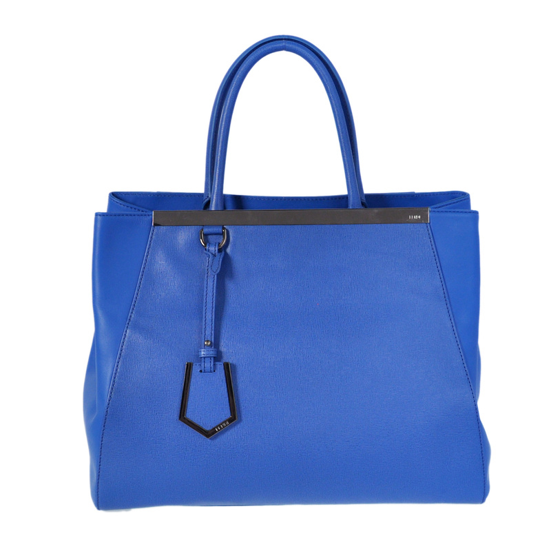 Fendi 2Jours Bag blue Calfskin Leather