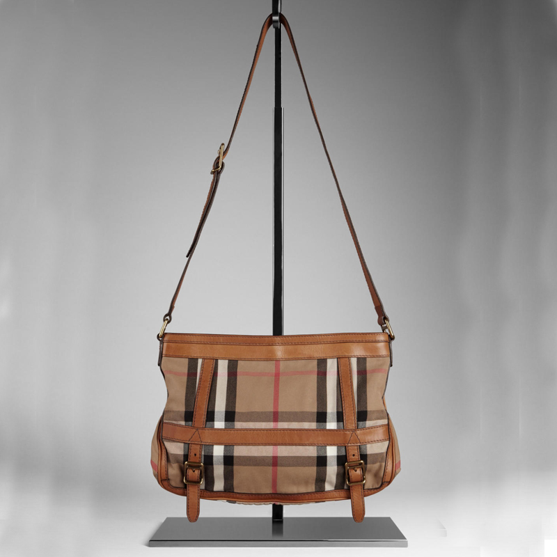 LARGE CHECK CROSSBODY BAG