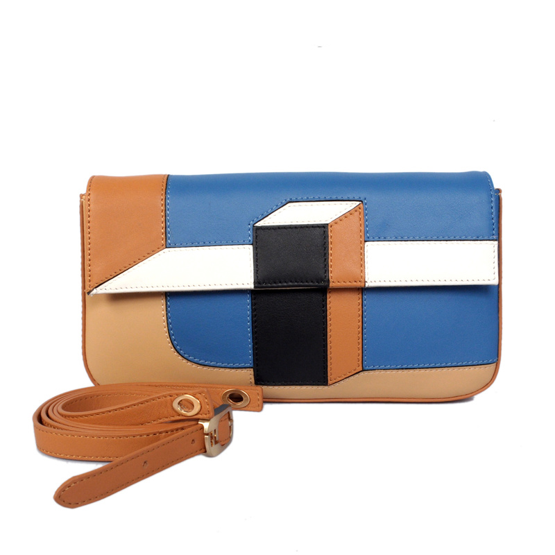 Fendi  '2Jours Elite' leather mixed color handbags