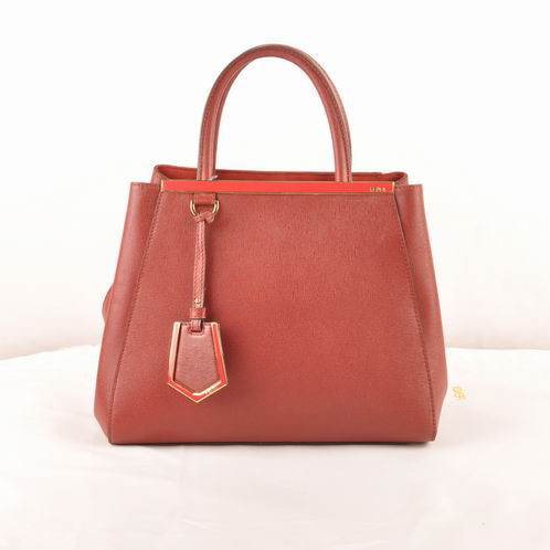 Fendi Fall Winter 2012 2Jours Saffiiano Leather Tote Bag 8BH250S Bordeaux