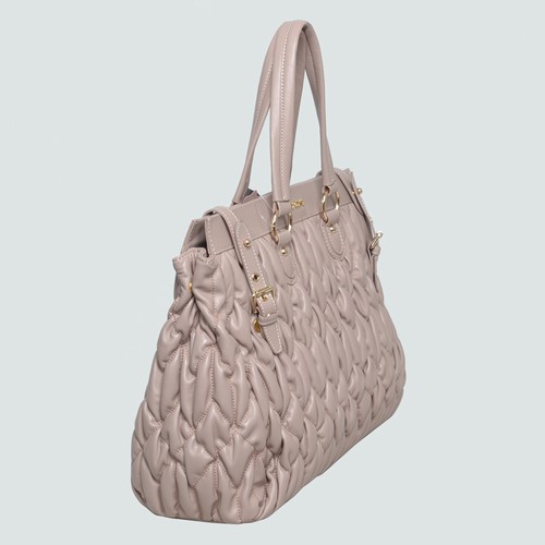 Miu Miu Matelasse Leather Tote Bag 90286 Pink