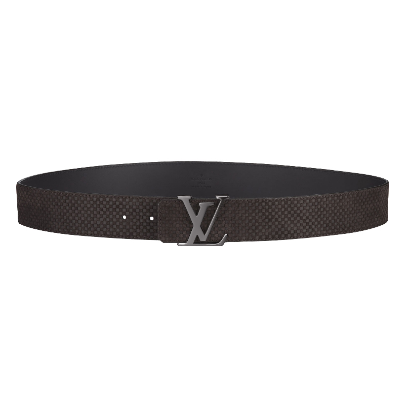 LV INITIALES SUEDE LEATHER BELT