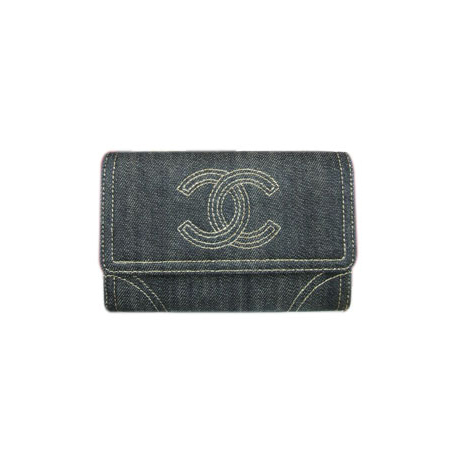 Chanel Denim  Medium Wallet