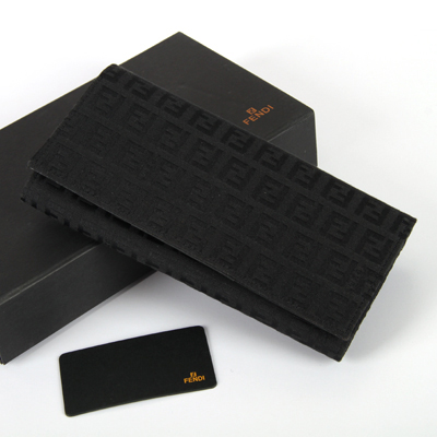 Fendi 8M0000 wallets small F Black