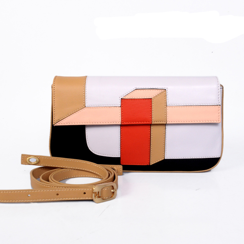 Fendi  '2Jours Elite' leather mixed color handbags