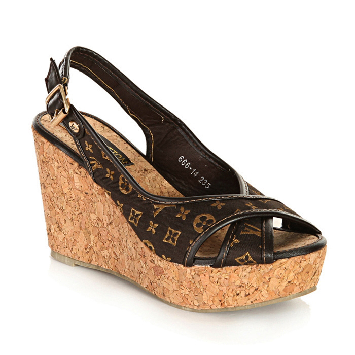 lousi vutton shoes with coffee