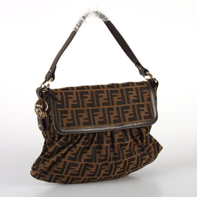 Fendi 8BR436 Big F Coffee