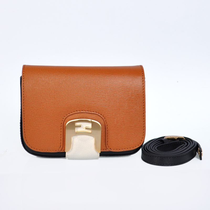 Fendi Chameleon Classic Saffiiano Leather Small Shoulder Bag 2541