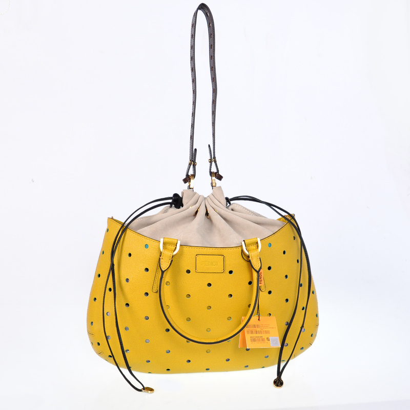 The Fendi Euronext Cross pattern leather satchel