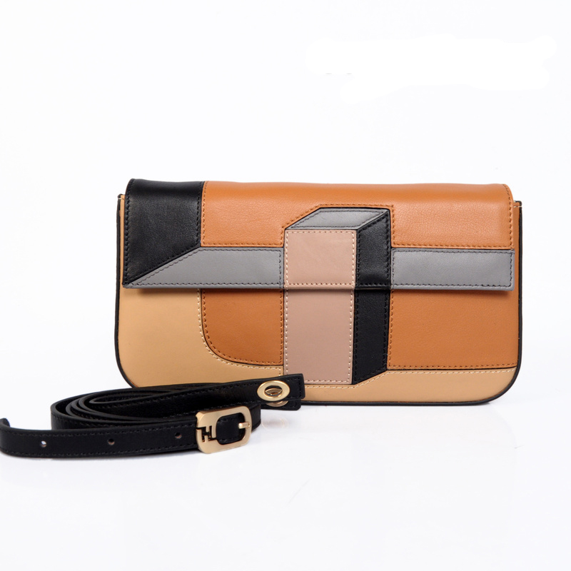 Fendi  '2Jours Elite' leather mixed color handbags