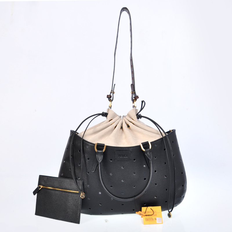 The Fendi Euronext Cross pattern leather satchel