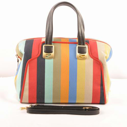 Fendi Fall Winter 2012 Pequin Tote Bag F2545 Black