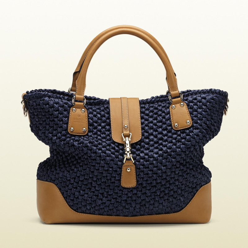 gucc 'santa monica' large tote with embossed gucci trademark