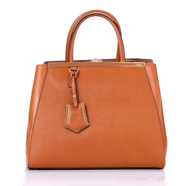 Fendi Fall Winter 2012 2Jours Camel Original Leather Tote Bag F001