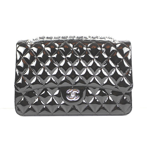 Chanel Patent Cow Leather handbags 1113 Black