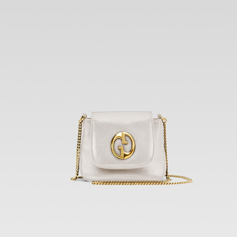 'gucci 1973' small shoulder bag with oval GG ornam