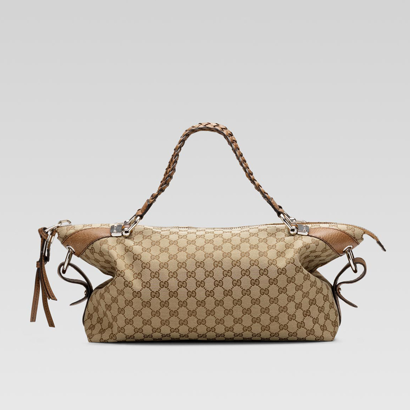 'bamboo bar' medium tote shoulder bag with bamboo