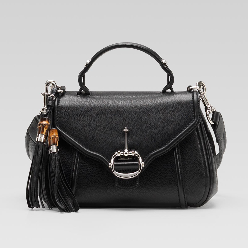 'techno horsebit' medium top handle bag with horse