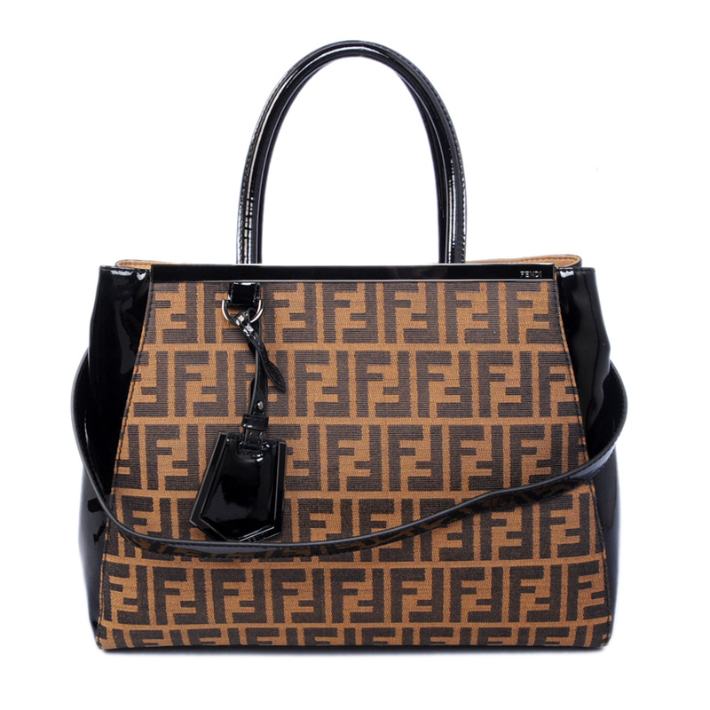 Fendi 2Jours Fabric Tote Bag F2552M