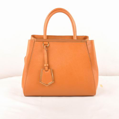 Fendi Fall Winter 2012 2Jours Saffiiano Leather Tote Bag 8BH250S Wheat