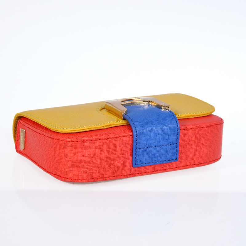 Fendi Chameleon Classic Saffiiano Leather Small Shoulder Bag 2541