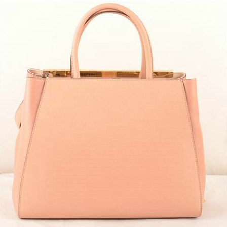 Fendi 2Jours Saffiiano&Ferrari Leather Tote Bag F2552M Pink
