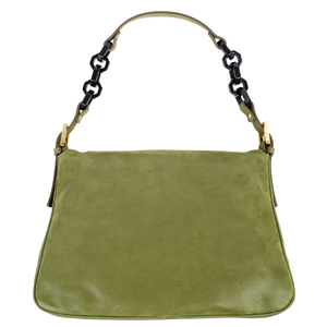 Fendi Leather plexi fastening mamma bag