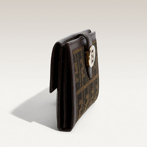 Fendi 'Zucca' Checkbook Wallet