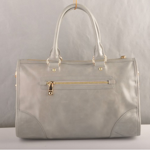Miu Miu Shiny Leather Tote Bags 90303 Grey