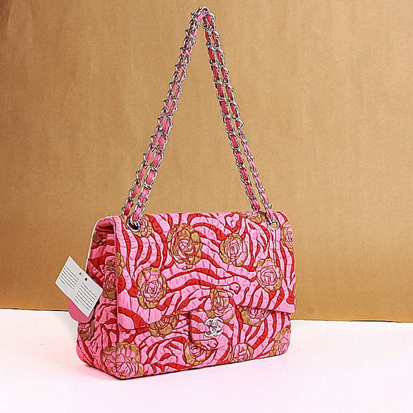 Chanel Rose Flap Bag 3706 Rose Silver